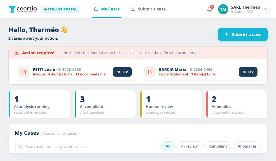 Espace partenaire